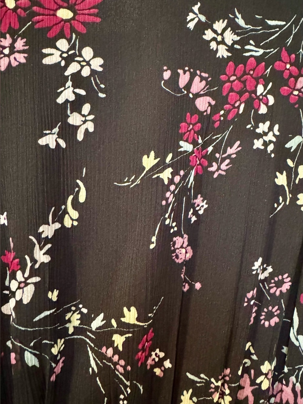 Abercrombie and Fitch Black Floral Sleeveless Dress - Picture 4 of 7